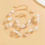 Load image into Gallery viewer, Layered Strung Pearls Bracelet and Necklace