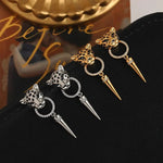 Load image into Gallery viewer, Leopard Circle Dangle Earrings