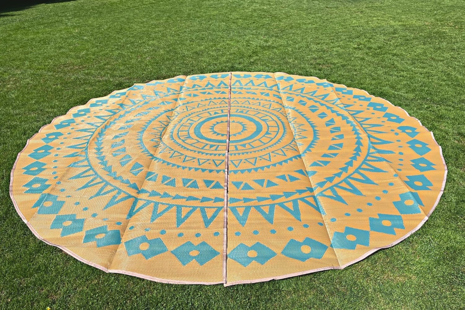 LIFE IN TENTS Bell Tents 6 Meter / 19ft Diameter Life In Tent Boho Style Bell Tent Floor Matting Cover | 16' (5M)- LITBSBTFMC