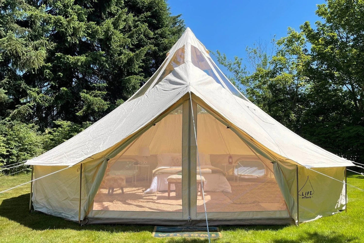 LIFE IN TENTS Bell Tents Life in Tent 20&#39; (6M) Stella™  Stargazing Tent-LIT20SSTL