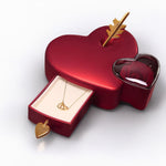 Load image into Gallery viewer, Eternal Love Box Dual Hearts Engraved Necklace