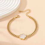 Load image into Gallery viewer, Lucky Clover Cuban Chain Necklace and Bracelet Set