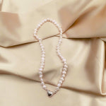 Load image into Gallery viewer, Magnetic Heart Pearl Choker Necklace and Bracelet