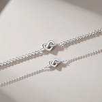 Load image into Gallery viewer, S925 Dainty Heart Knot Love Bracelet