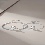 Load image into Gallery viewer, S925 Dainty Heart Knot Love Bracelet