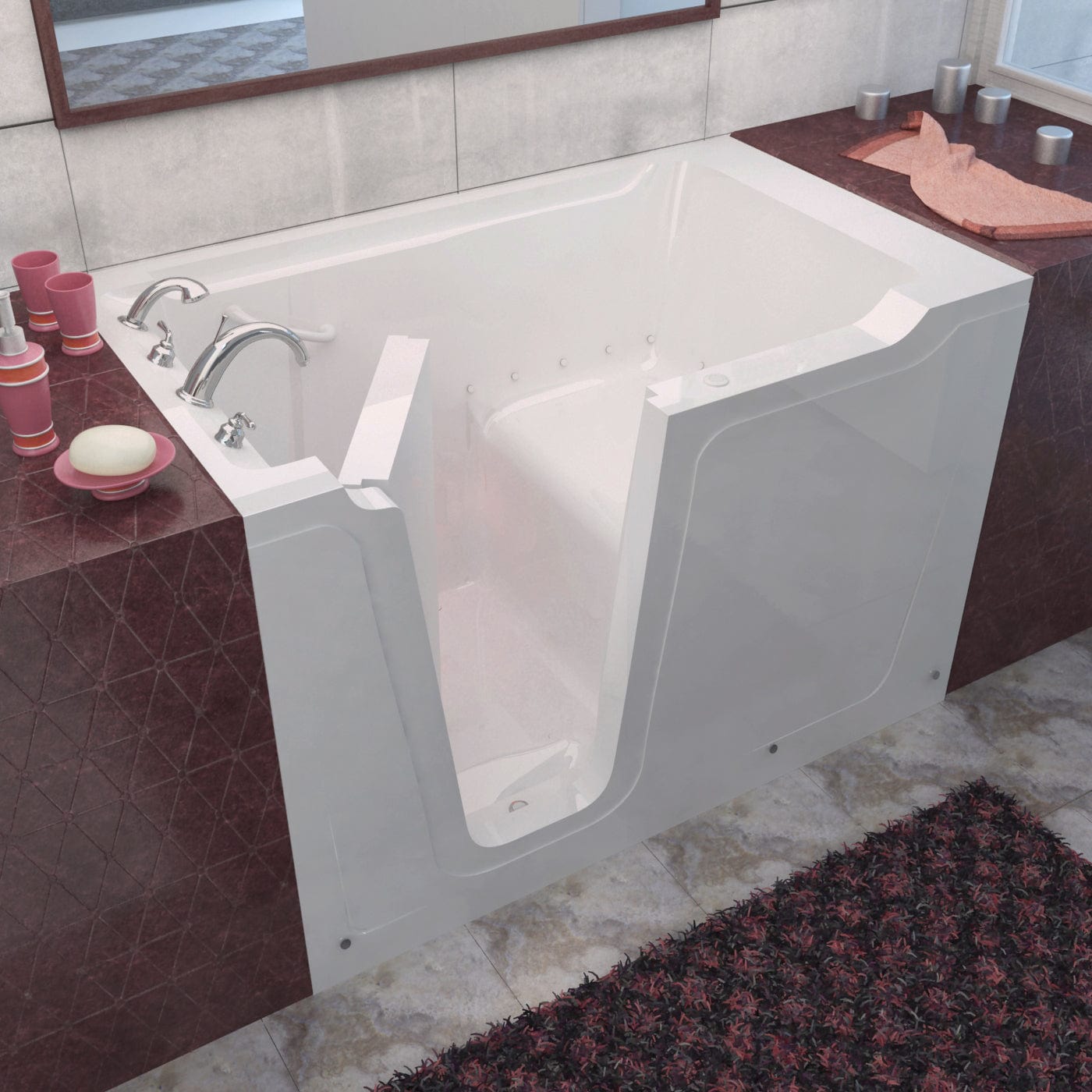 MEDITUB Bariatric Left / Air MediTub 36 x 60 Walk-In Bathtub