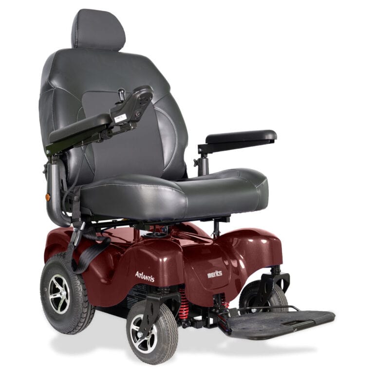 MERITS Power Wheelchair Red Merits Health ATLANTIS P7102