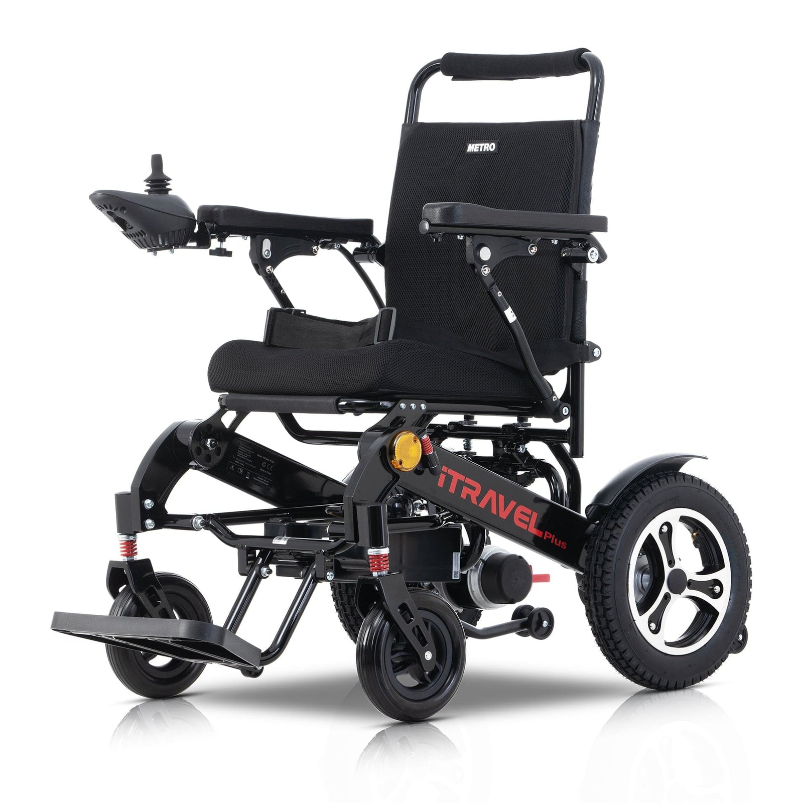 METRO MOBILITY Power Chairs Black Metro Mobility - ITRAVEL PLUS - MMIP