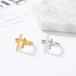 Load image into Gallery viewer, Minimal Adjustable Asymmetric Open Bar Ring