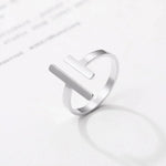 Load image into Gallery viewer, Minimal Adjustable Asymmetric Open Bar Ring