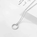 Load image into Gallery viewer, Minimal Textured Circle Necklace
