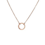 Load image into Gallery viewer, Minimal Textured Circle Necklace