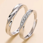 Load image into Gallery viewer, Minimal Wave Textured Couples Rings