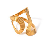 Load image into Gallery viewer, Modern Spiral Textured Ring
