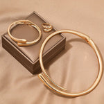 Load image into Gallery viewer, Modern Wrap Choker Necklace, Bracelet, Ring Set