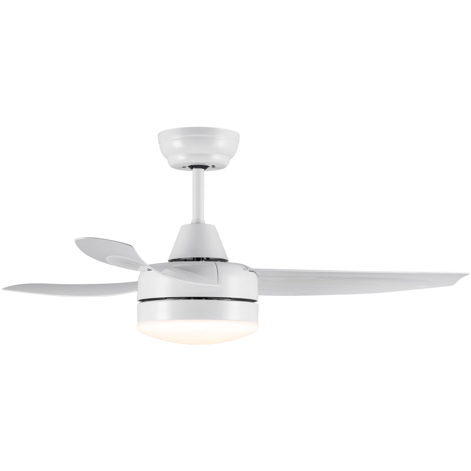 Nøordka Ceiling Fan Fixture Default 42" Modern Sleek White Ceiling Fan With Light