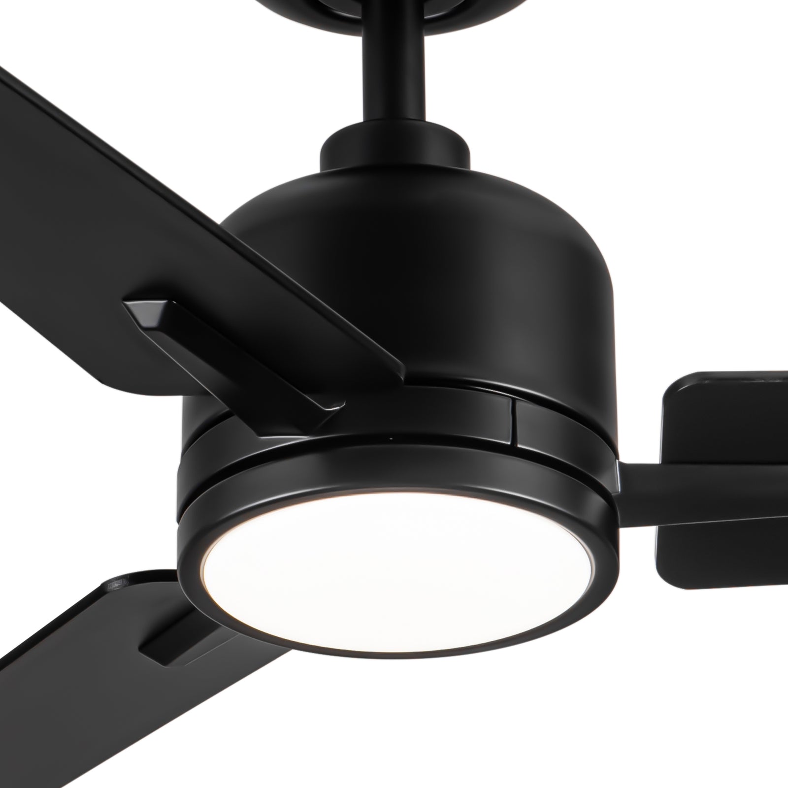 Nøordka Ceiling Fan Fixture Default 48" Contemporary Style Black Ceiling Fan With Light