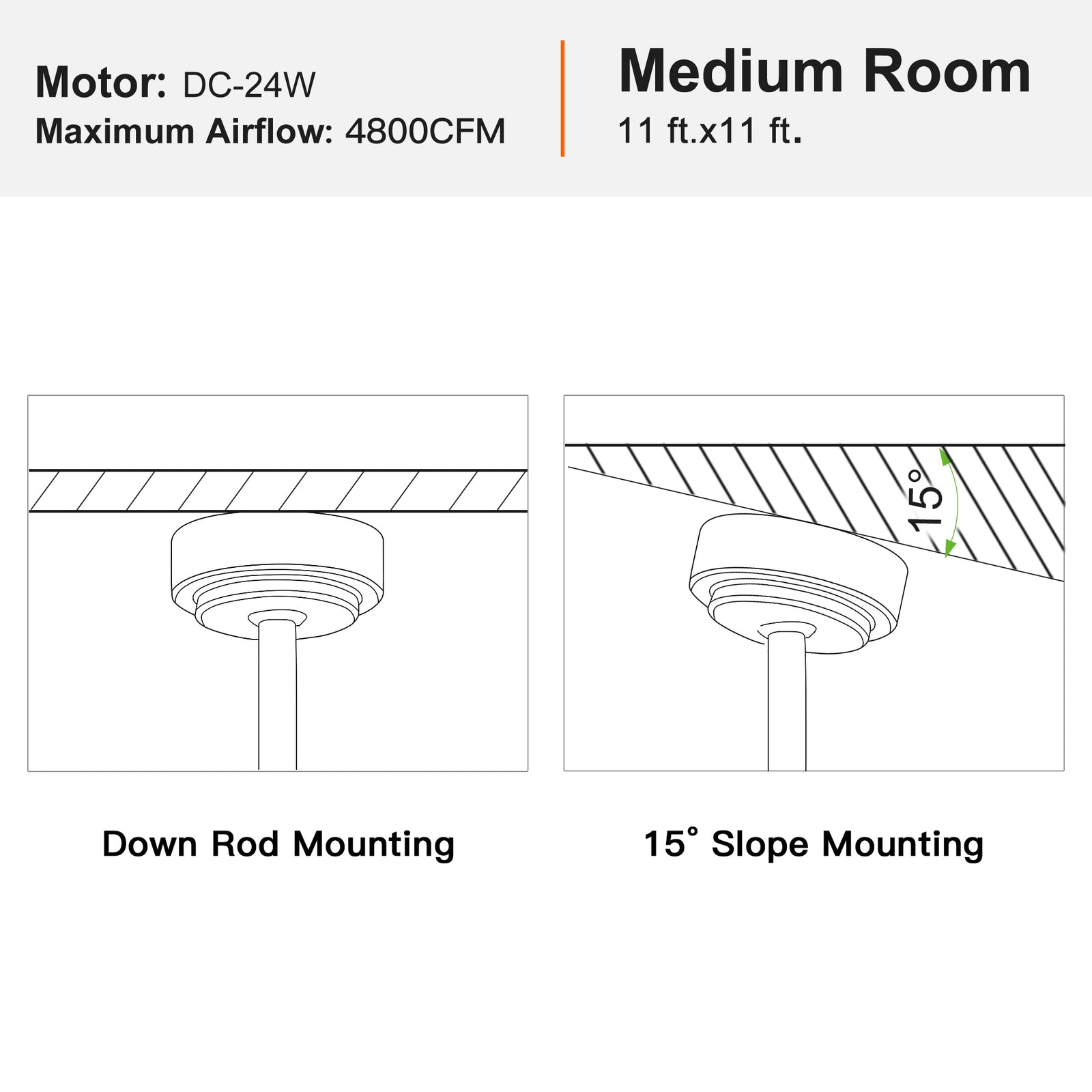 Nøordka Ceiling Fan Fixture Default 48" Nordic Inspired White Ceiling Fan With Light