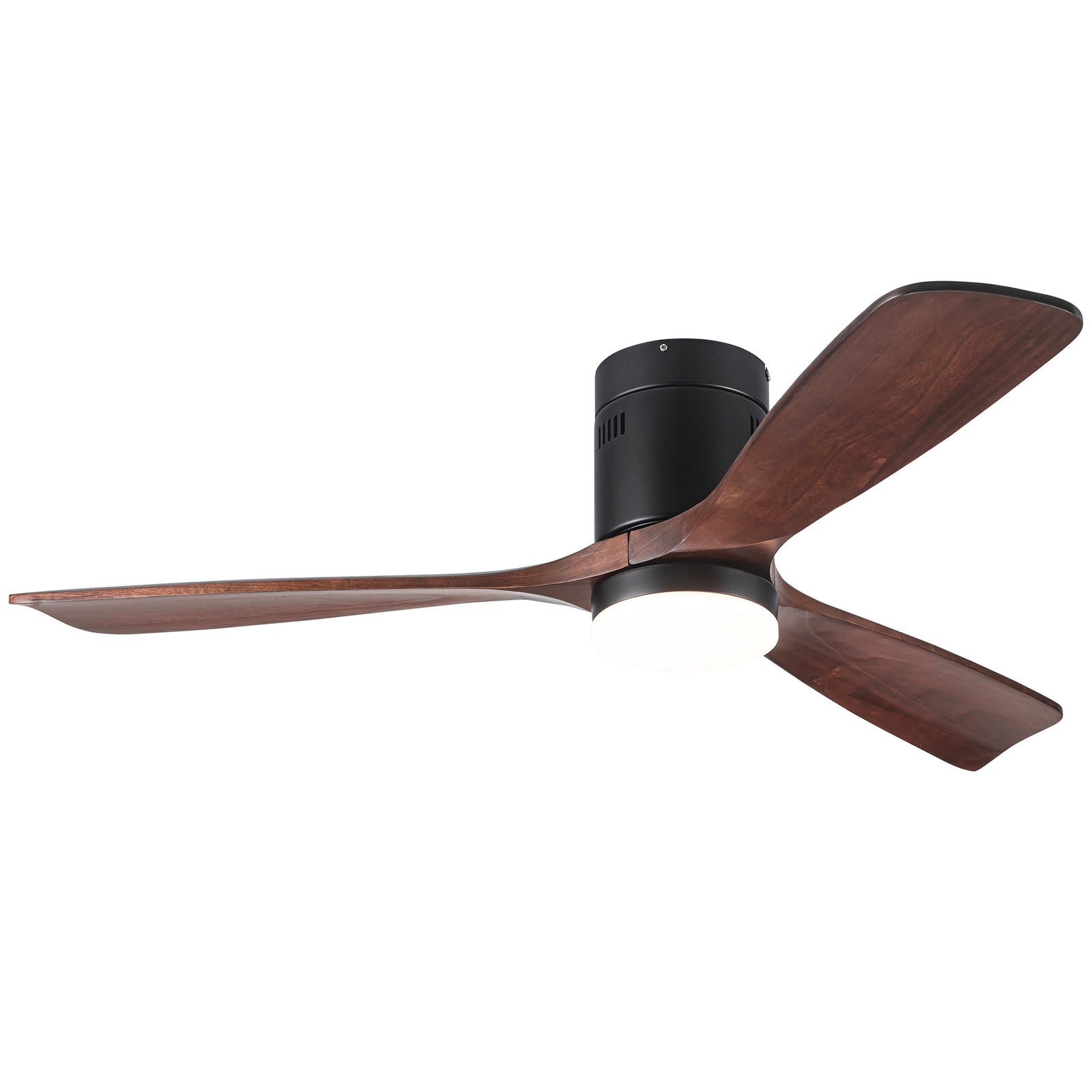 Nøordka Ceiling Fan Fixture Default 52" Modern Sleek Antique Black Ceiling Fan with Light
