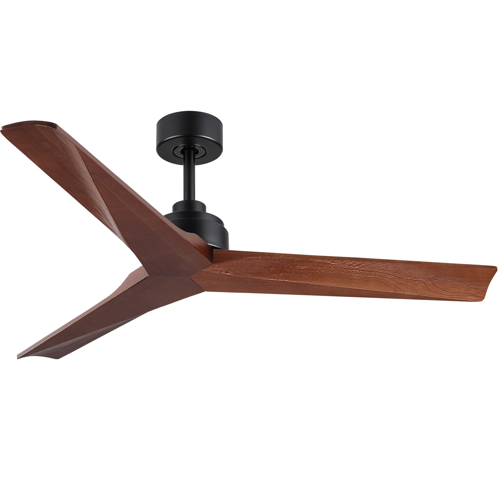Nøordka Ceiling Fan Fixture Default 52" Modern Sleek Black Ceiling Fan Without Light