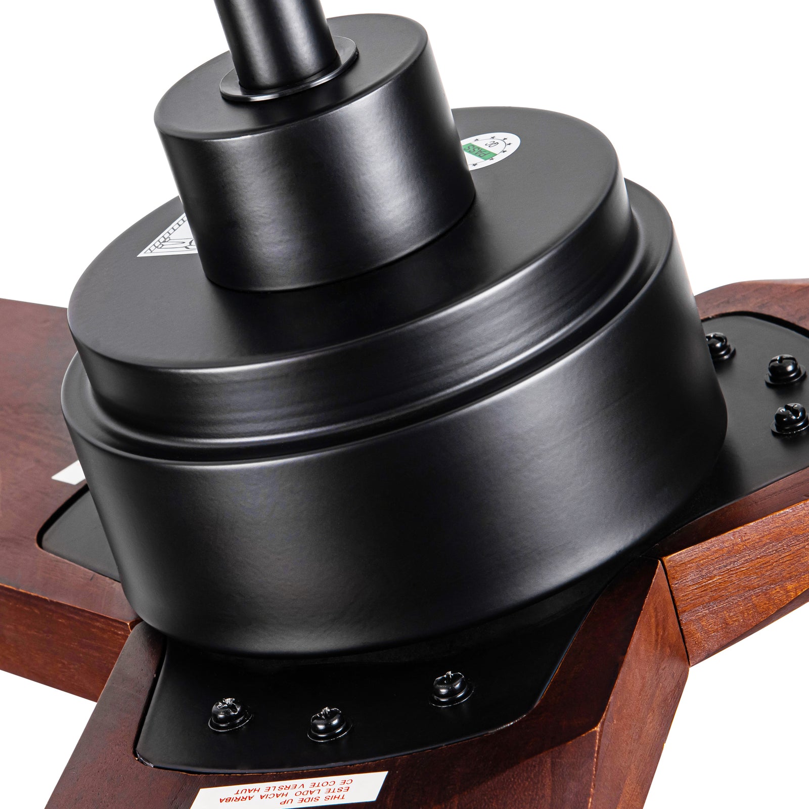 Nøordka Ceiling Fan Fixture Default 52" Modern Sleek Black Ceiling Fan Without Light