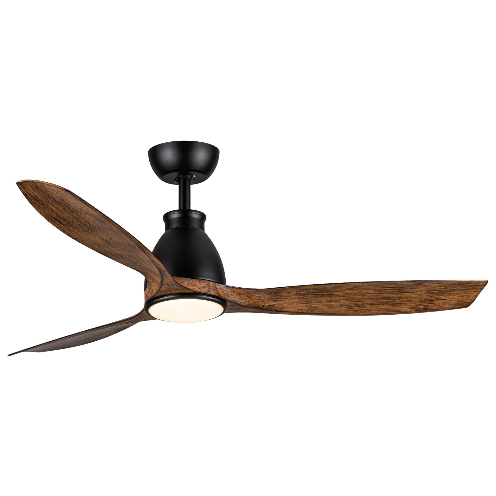 Nøordka Ceiling Fan Fixture Default 52" Nordic Inspired Black Ceiling Fan With Light