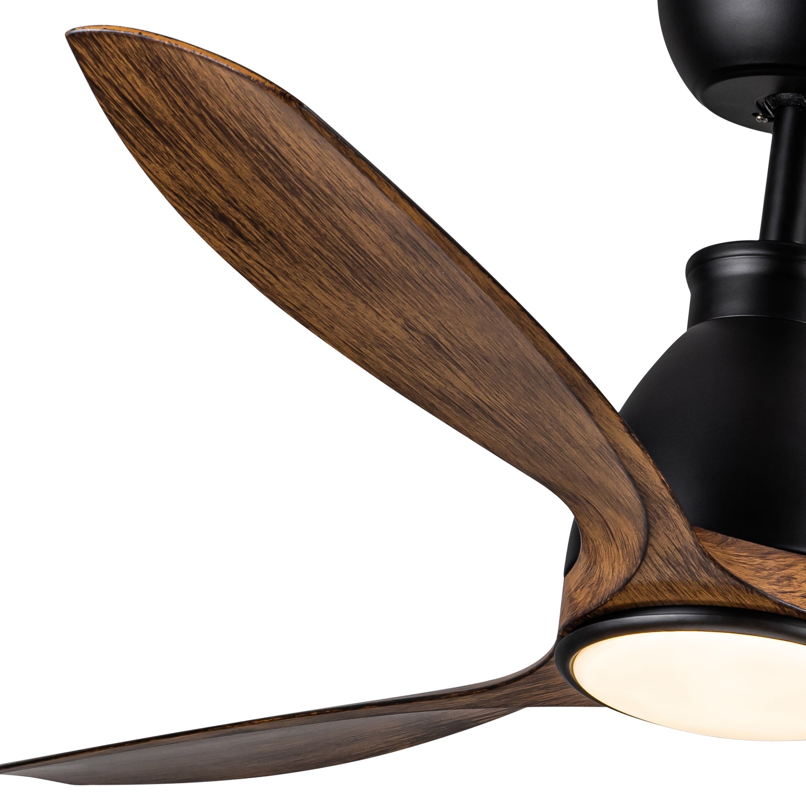 Nøordka Ceiling Fan Fixture Default 52" Nordic Inspired Black Ceiling Fan With Light