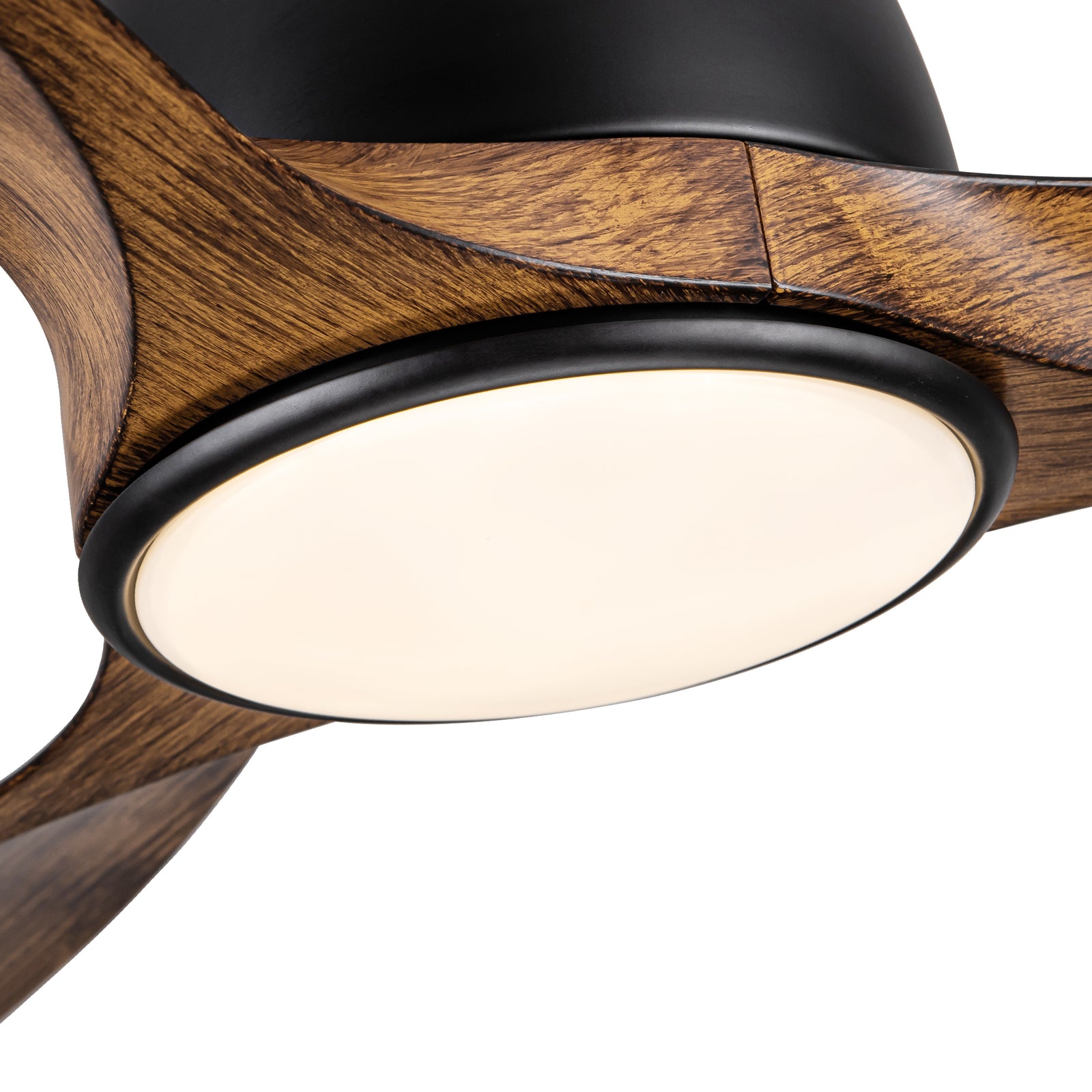 Nøordka Ceiling Fan Fixture Default 52" Nordic Inspired Black Ceiling Fan With Light