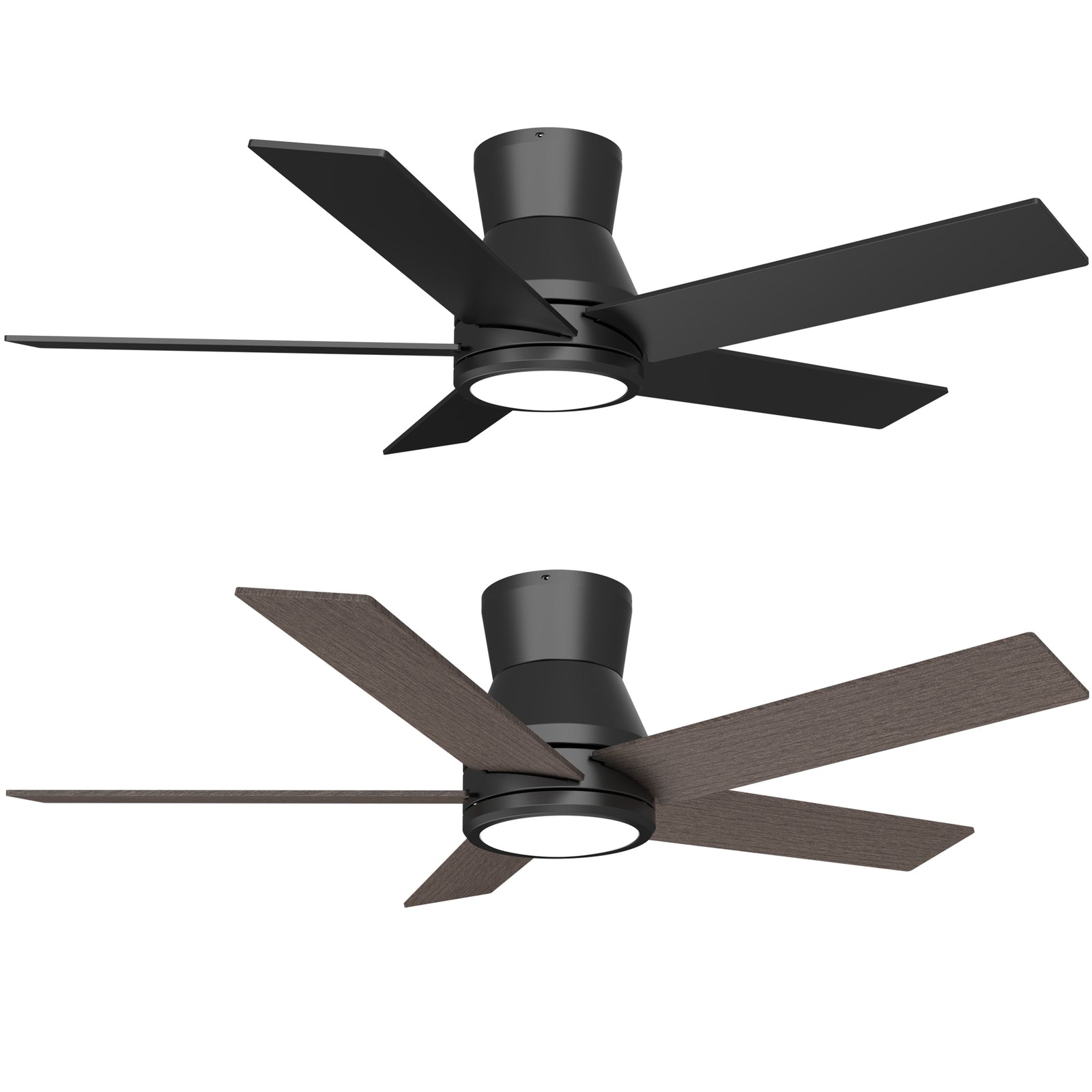 Nøordka Ceiling Fan Fixture Default 52" Nordic Inspired Black Ceiling Fan with Light