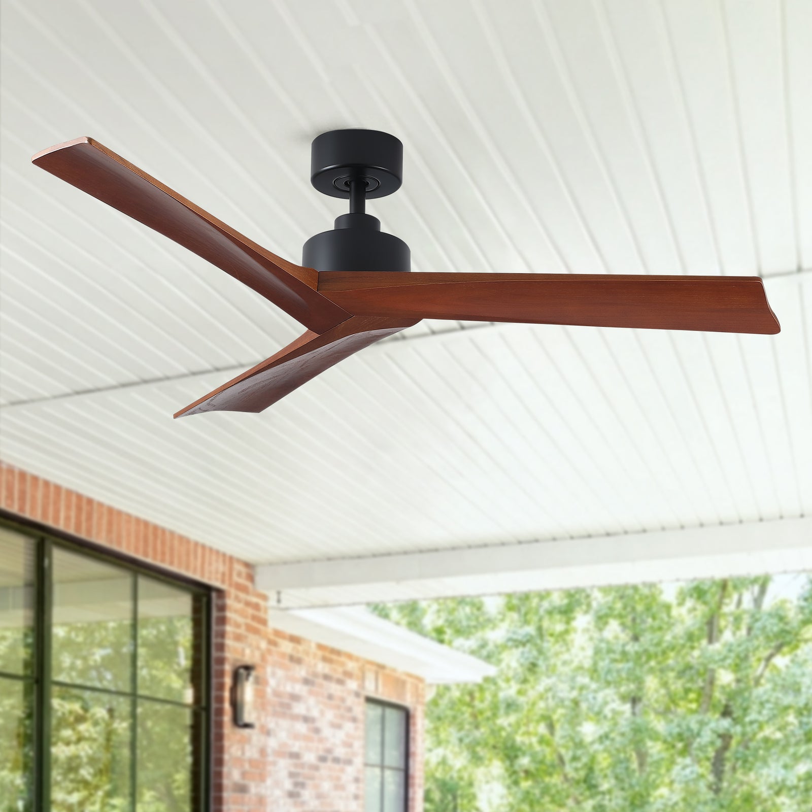 Nøordka Ceiling Fan Fixture Default 52" Nordic Inspired Black Ceiling Fan without Light