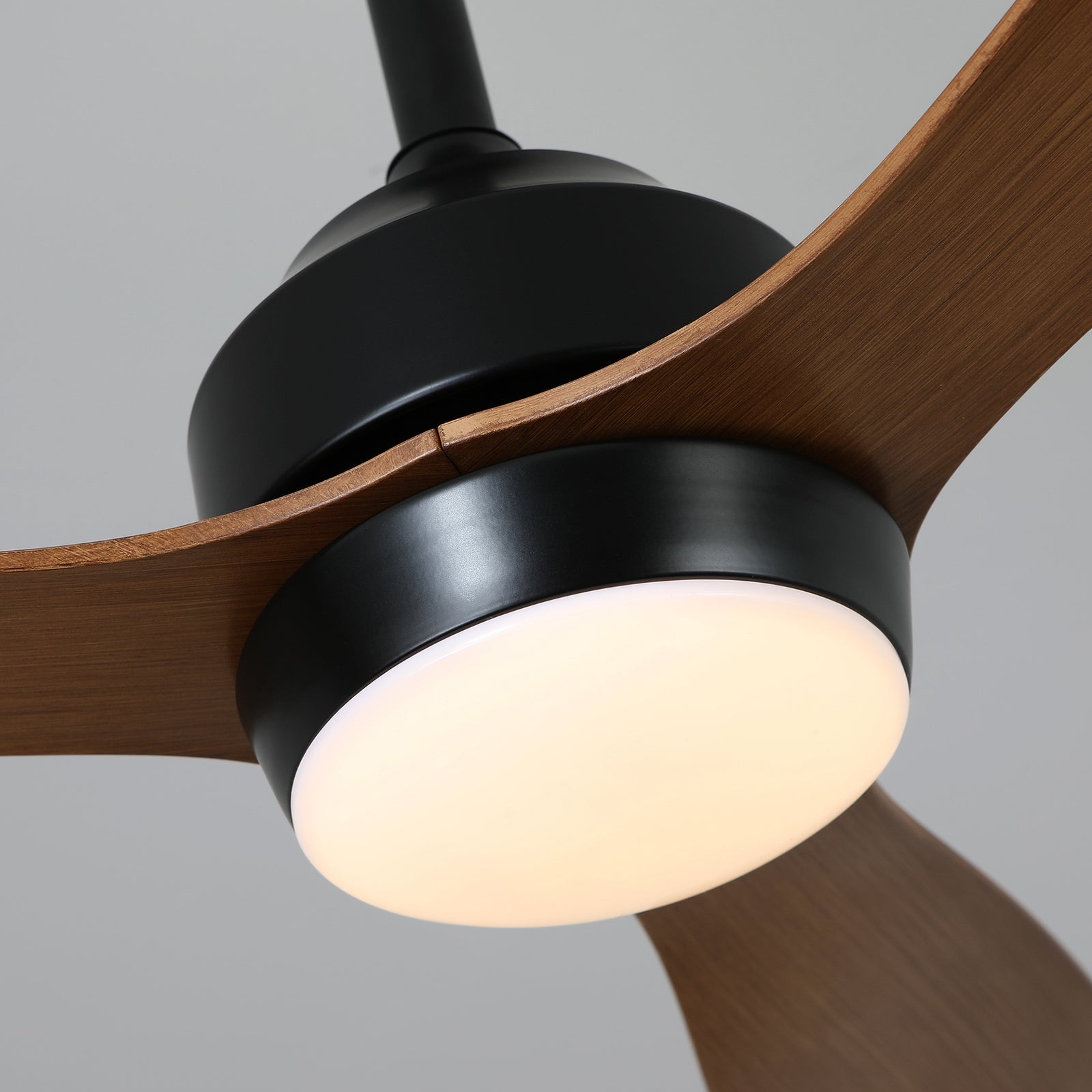 Nøordka Ceiling Fan Fixture Default 52" Nordic Inspired Matte Black Walnut Ceiling Fan