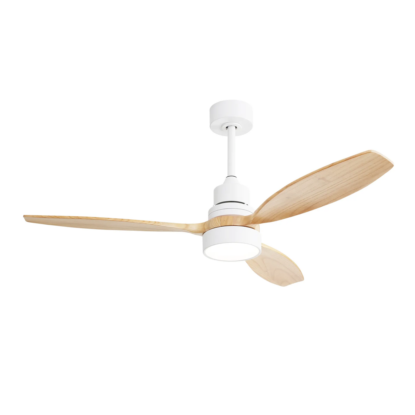 Nøordka Ceiling Fan Fixture Default 52" Nordic Inspired White Ceiling Fan With Light
