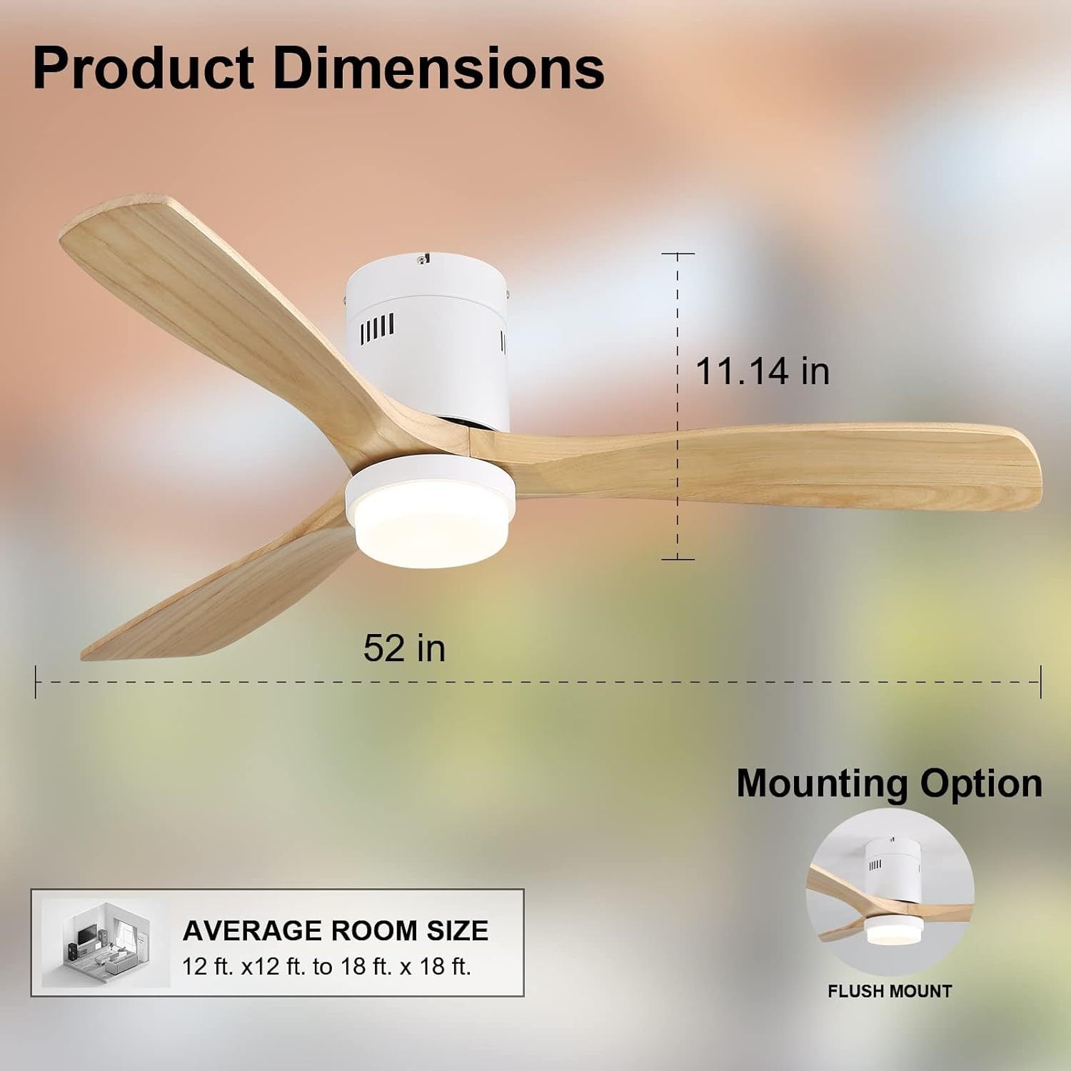 Nøordka Ceiling Fan Fixture Default 52" Nordic Inspired White Ceiling Fan with Remote