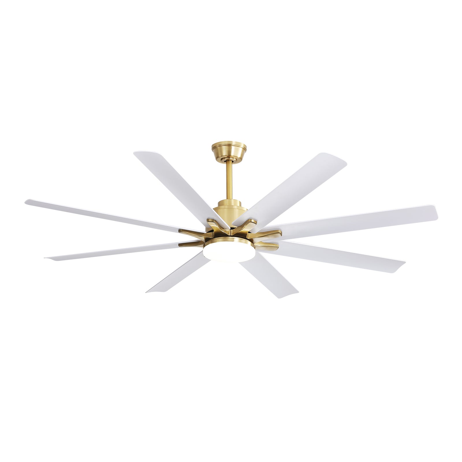 Nøordka Ceiling Fan Fixture Default 66" Contemporary Style Gold Ceiling Fan With Light
