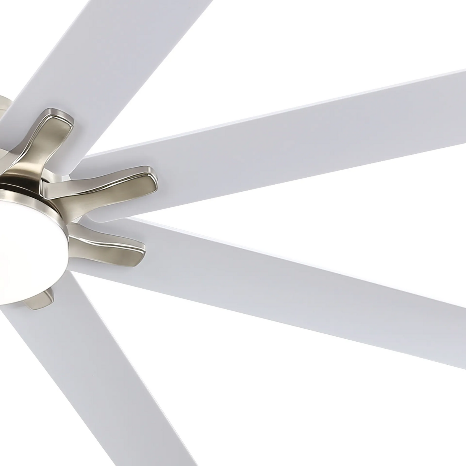 Nøordka Ceiling Fan Fixture Default 66" Modern Sleek Brushed Nickel Ceiling Fan