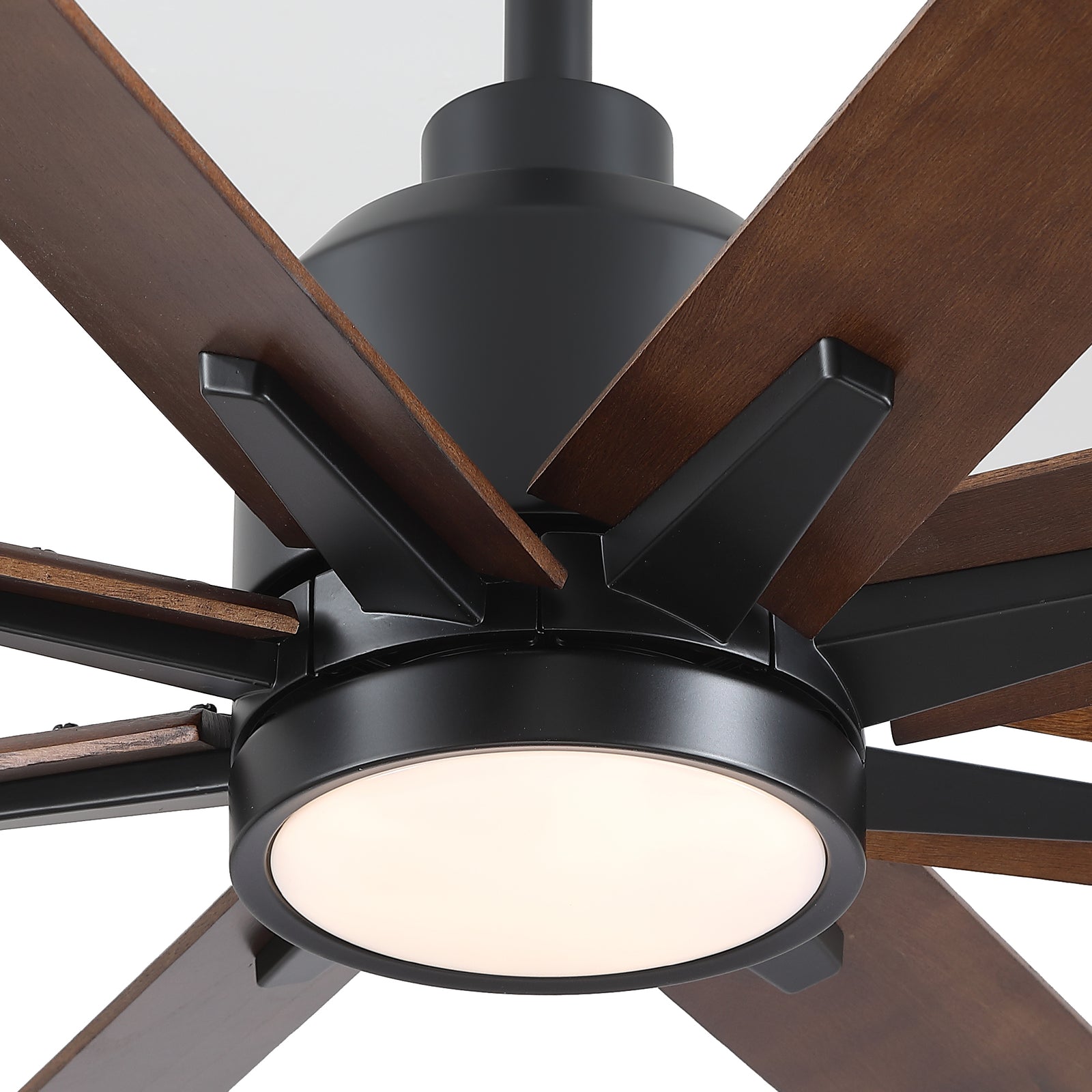 Nøordka Ceiling Fan Fixture Default 84" Modern Sleek Black Ceiling Fan With Light