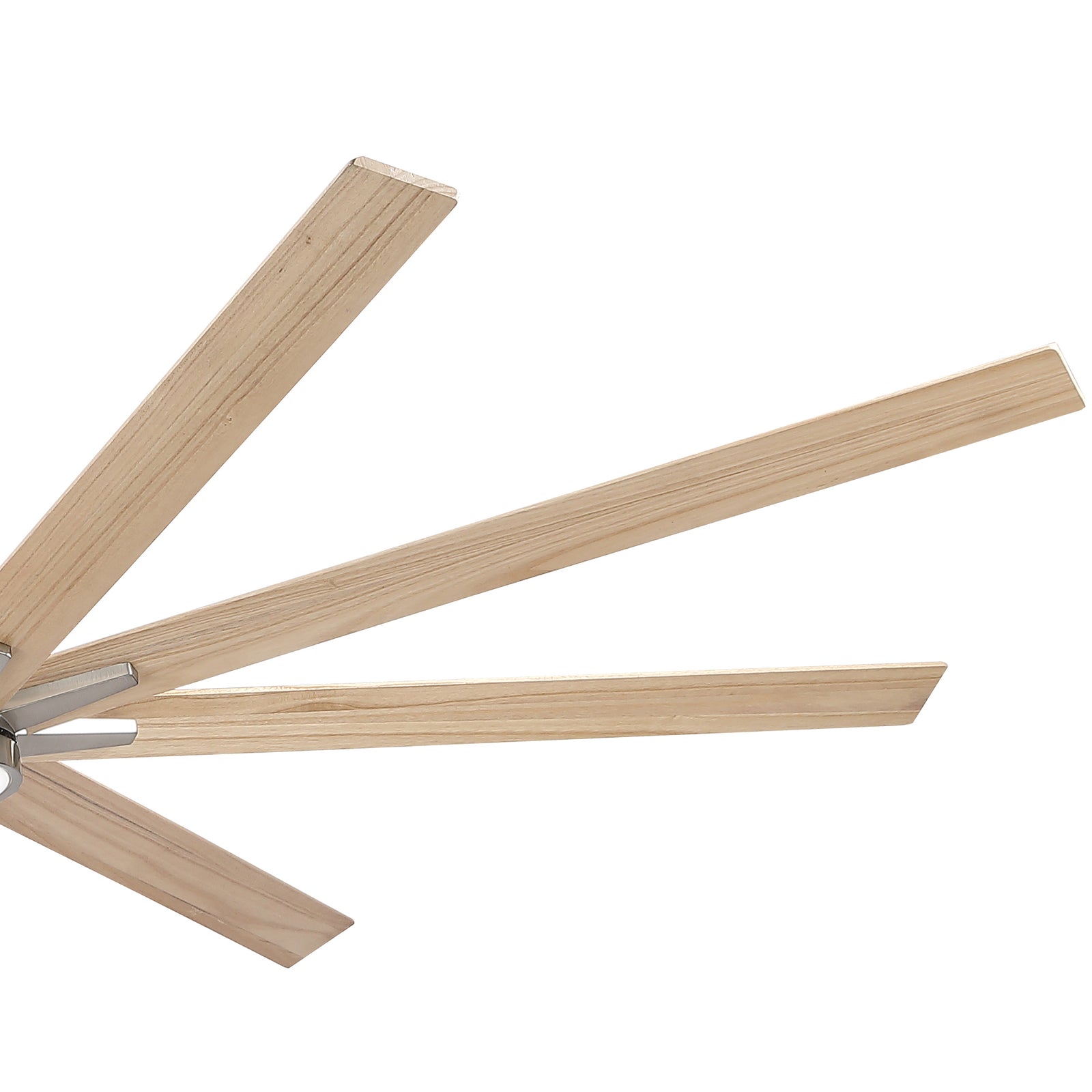 Nøordka Ceiling Fan Fixture Default 84" Modern Sleek Brushed Nickel Ceiling Fan With Light