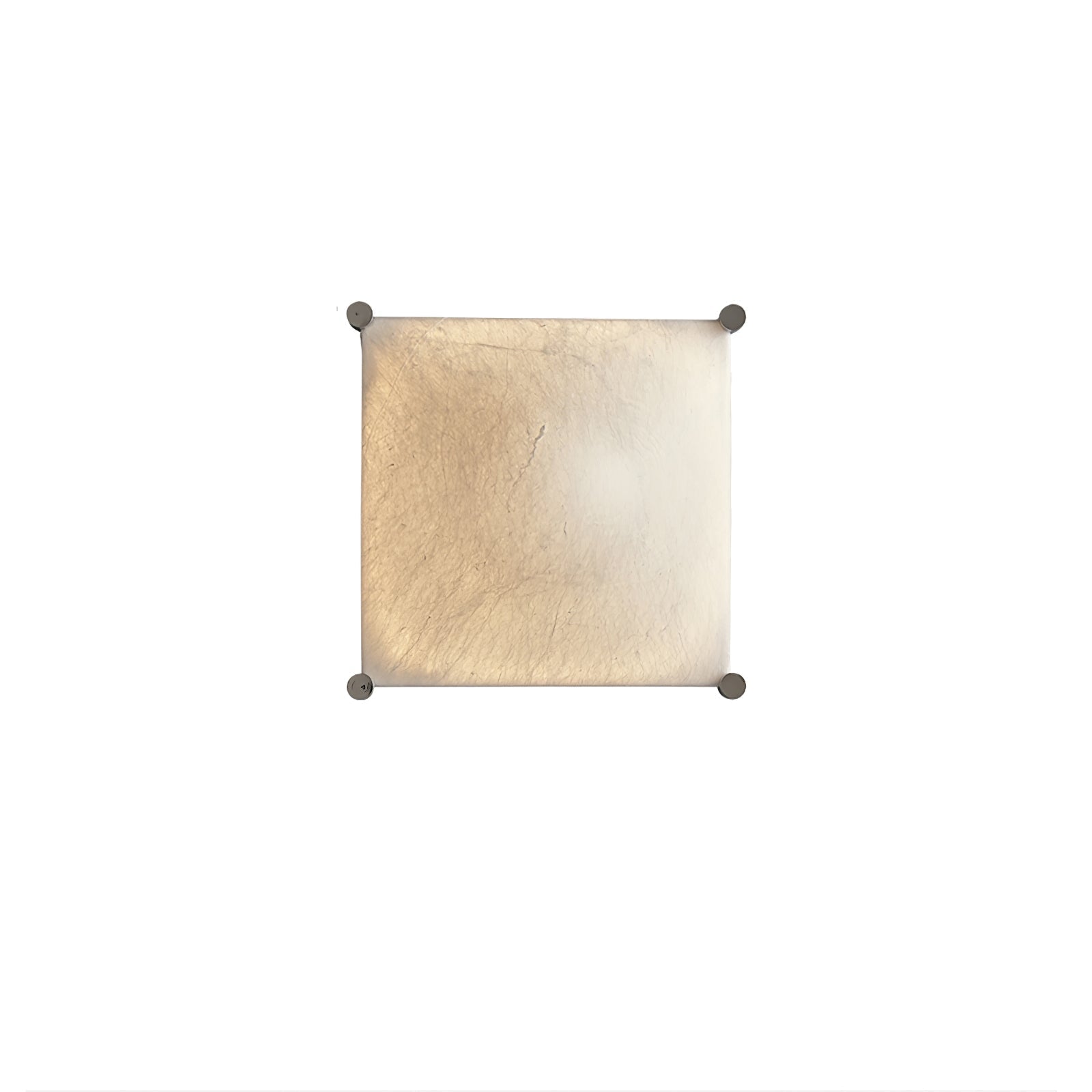 Nøordka Light Bespoke Wall Light Fixture ∅ 13.8″ x H 13.8″ / Chrome & White / Warm Light Textured Silk Shade Contemporary Wall Light