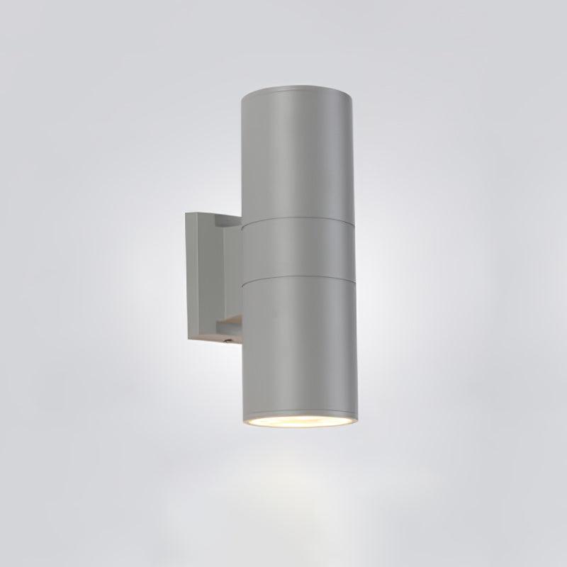 Nøordka Light Bespoke Wall Light Fixture ∅ 4.3″ x H 11.8″ / Dia 11cm x H 30cm / Grey / Warm Light Cylindrical Shade Contemporary Wall Light