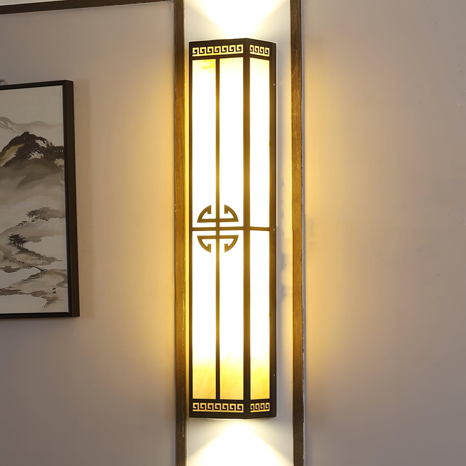 Nøordka Light Bespoke Wall Light Fixture Alabaster Contemporary Outdoor Wall Sconce