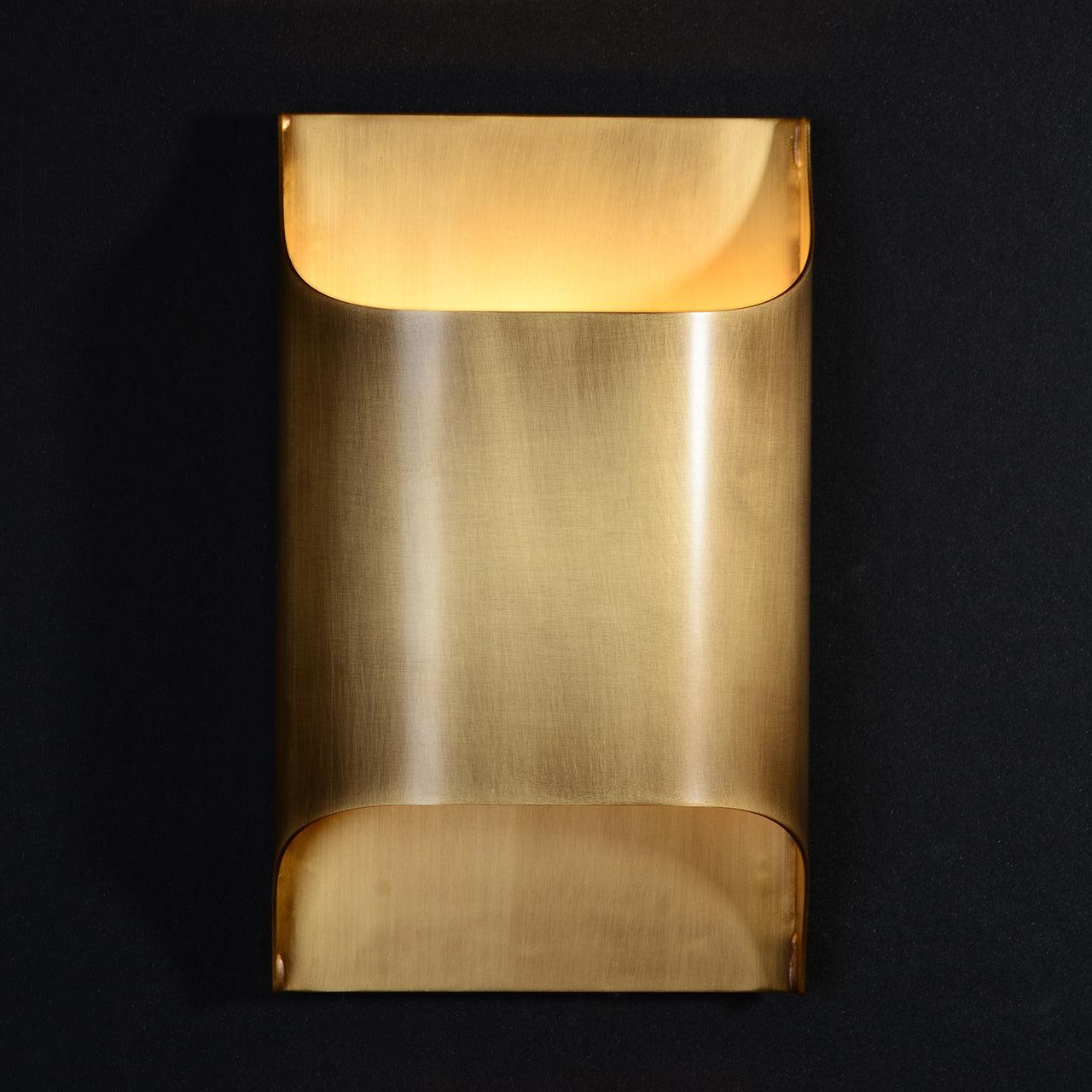 Nøordka Light Bespoke Wall Light Fixture Circular Brass Nordic Inspired Wall Sconce