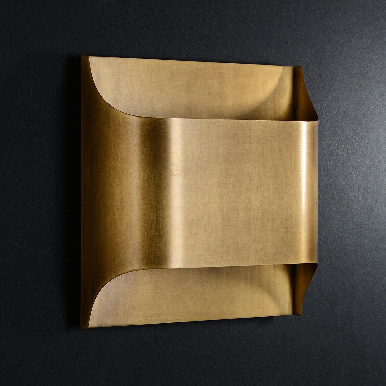Nøordka Light Bespoke Wall Light Fixture Circular Brass Nordic Inspired Wall Sconce