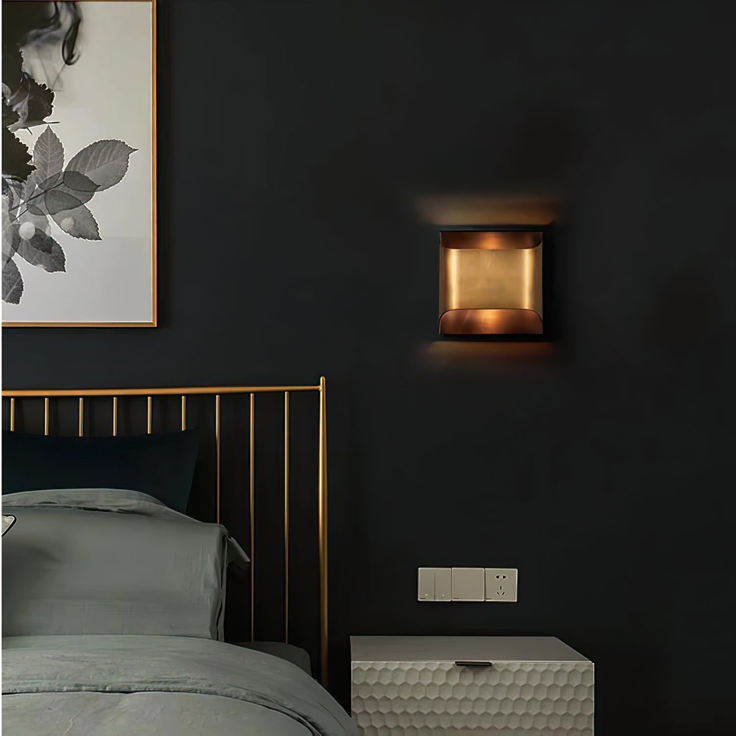 Nøordka Light Bespoke Wall Light Fixture Circular Brass Nordic Inspired Wall Sconce