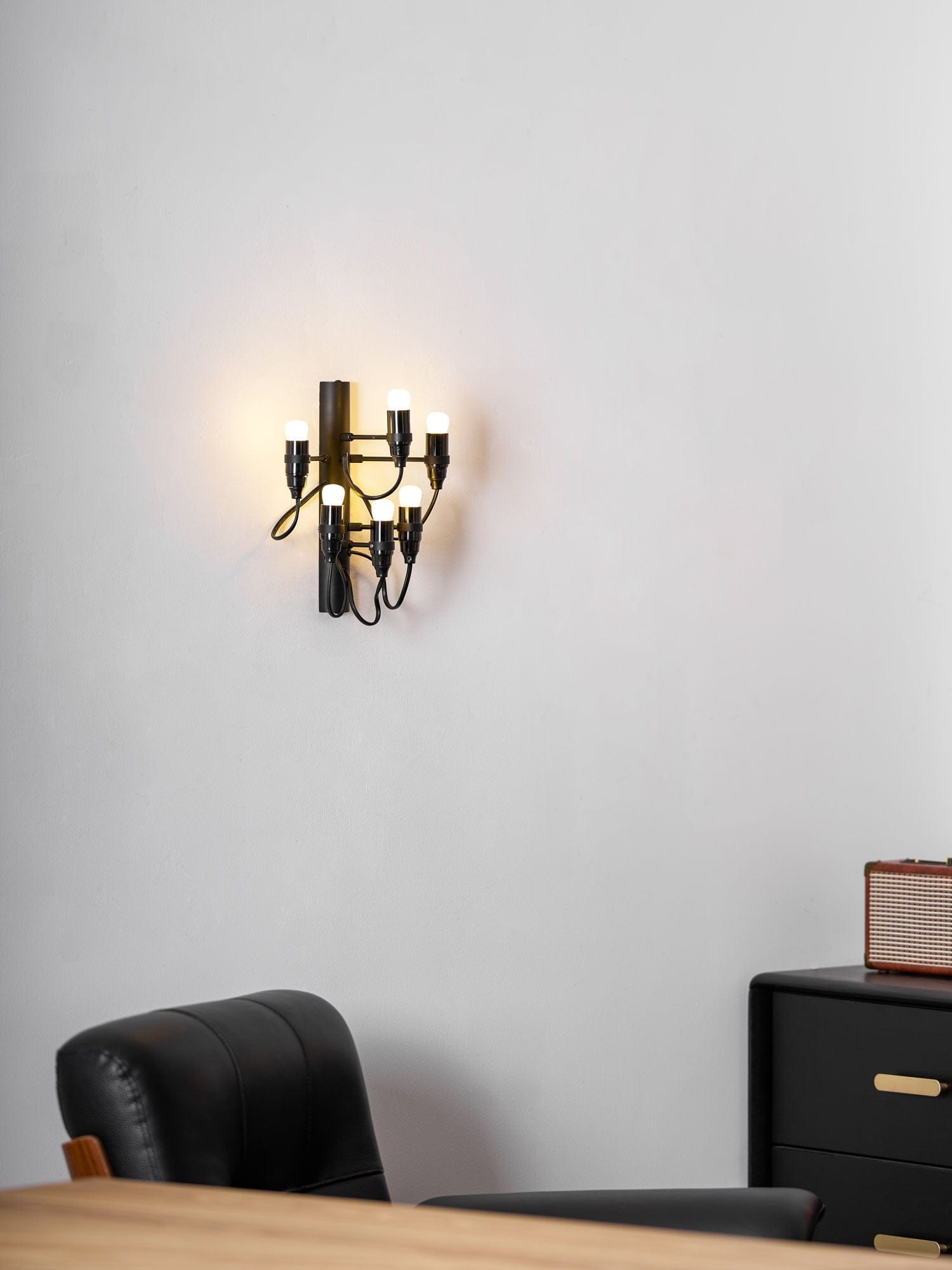 Nøordka Light Bespoke Wall Light Fixture Mirror Polished Steel Contemporary Wall Lamp