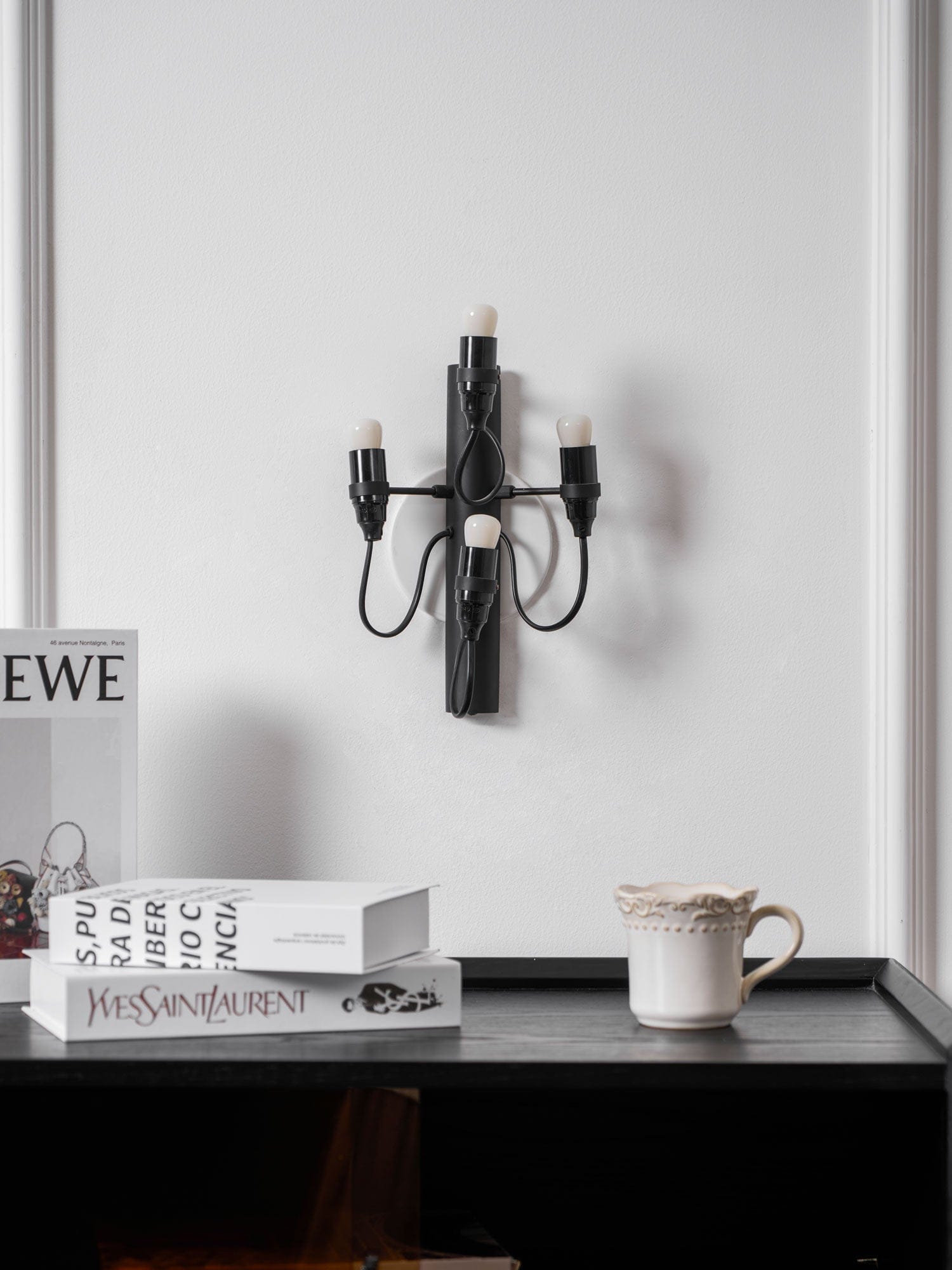 Nøordka Light Bespoke Wall Light Fixture Mirror Polished Steel Contemporary Wall Lamp