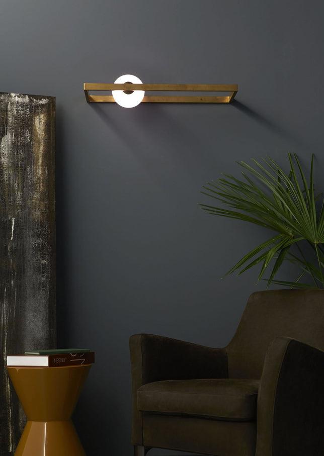 Nøordka Light Bespoke Wall Light Fixture Murano Glass Luxe Brass Finish Wall Sconce