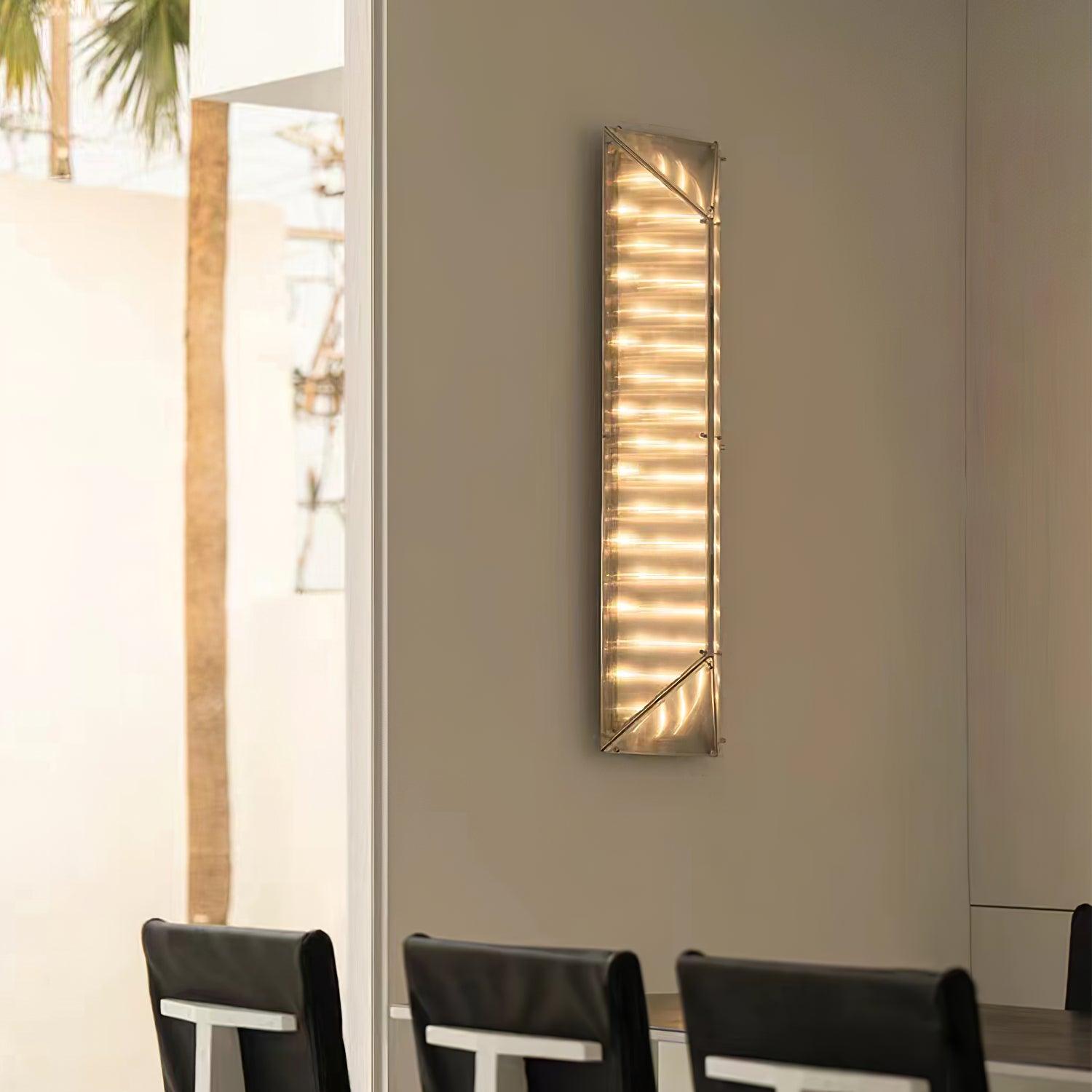 Nøordka Light Bespoke Wall Light Fixture Patterned Glass Gothic Inspired Wall Lamp