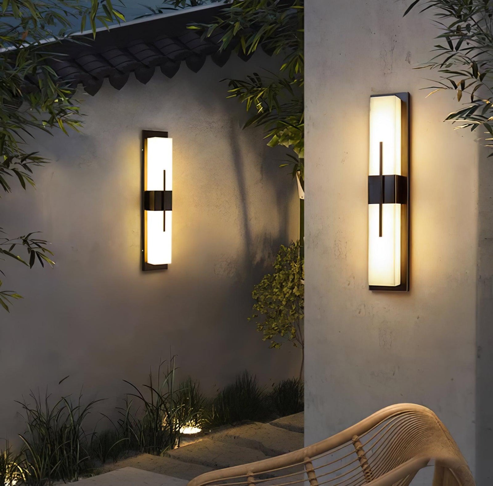 Nøordka Light Bespoke Wall Light Fixture Rectangular Contemporary Outdoor Wall Light