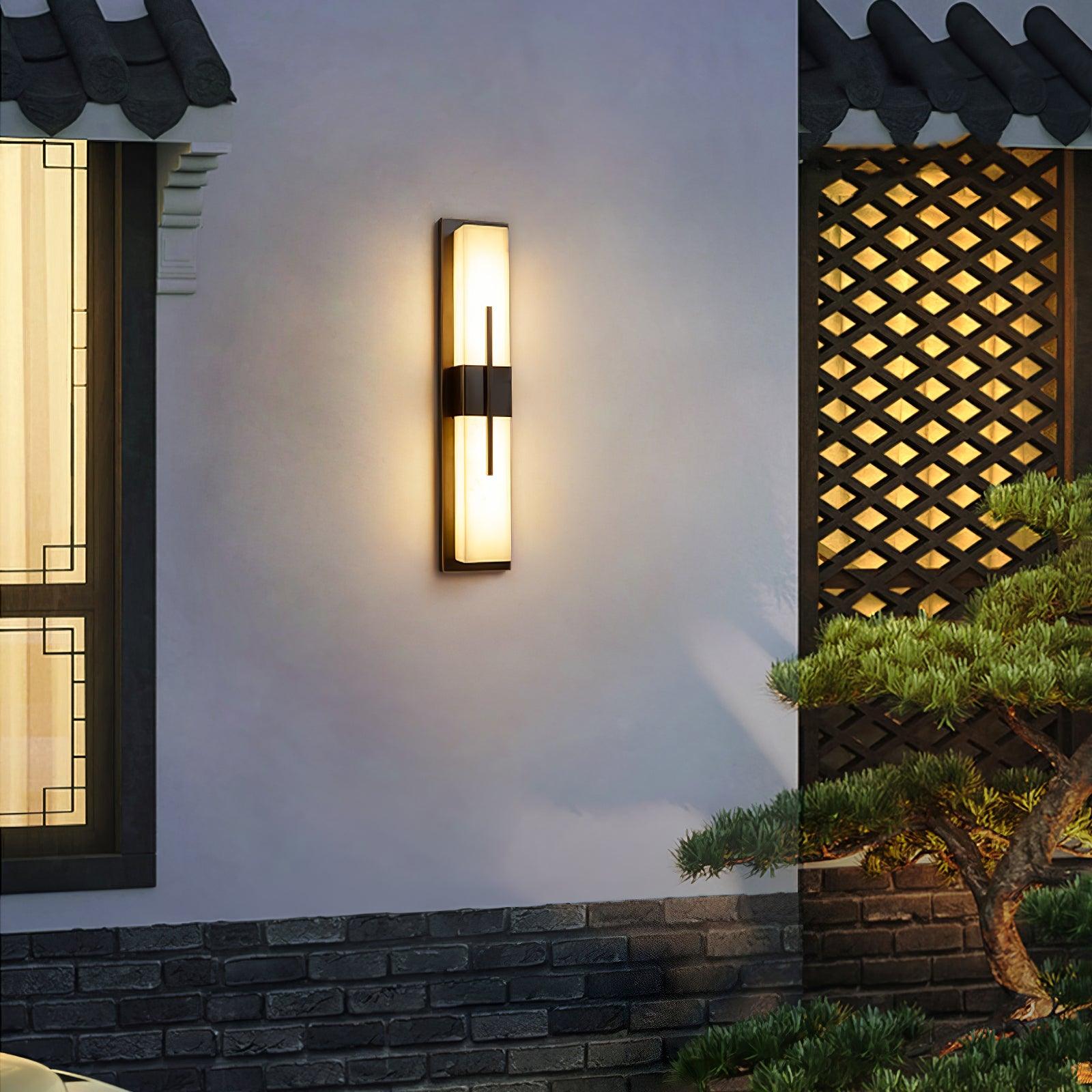 Nøordka Light Bespoke Wall Light Fixture Rectangular Contemporary Outdoor Wall Light
