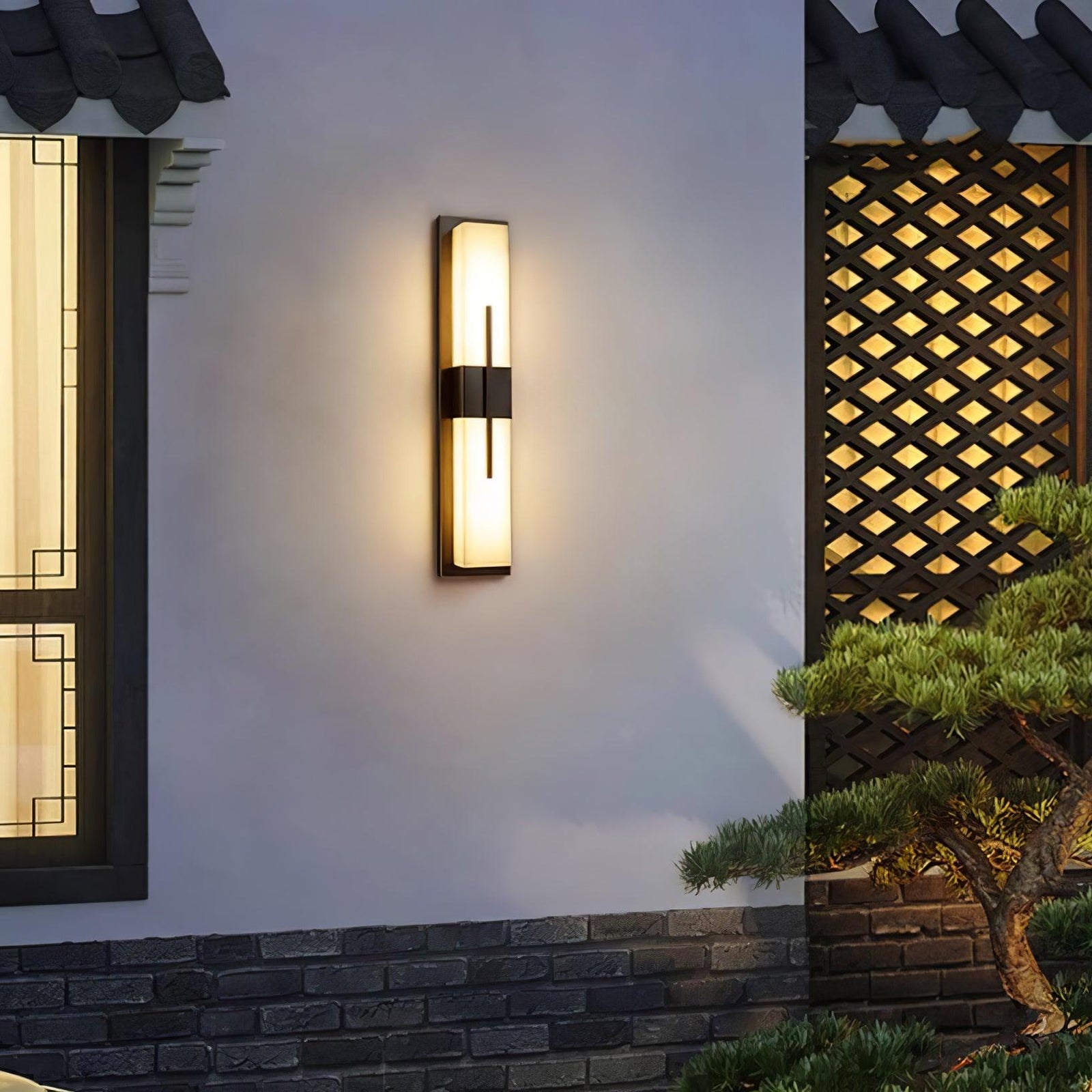 Nøordka Light Bespoke Wall Light Fixture Rectangular Contemporary Outdoor Wall Light